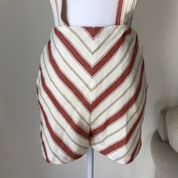 UO Maisy Striped Shortall Overall - Picture 6 of 8